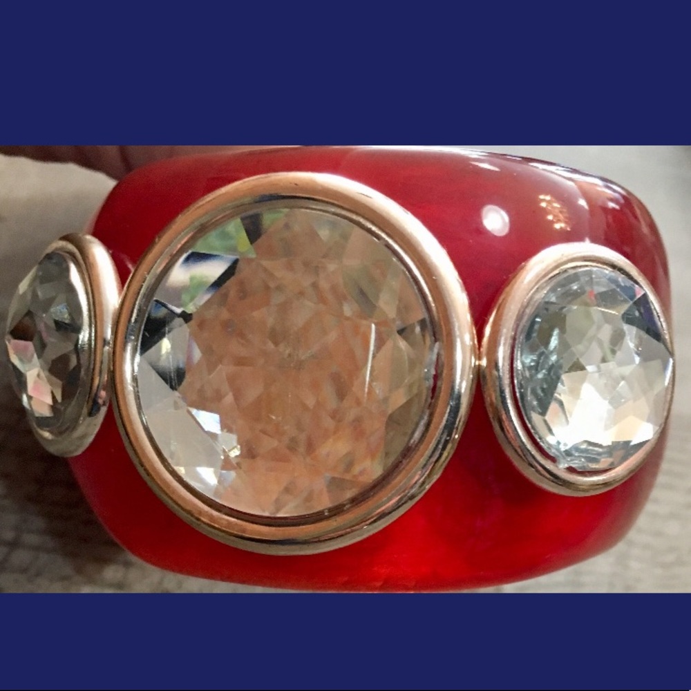 Large Rhinestone Bangle - Picture 2 of 6